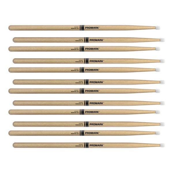 ProMark RBH625N/6ペア Rebound ラッカーフィニッシュ ヒッコリー ドラムスティック