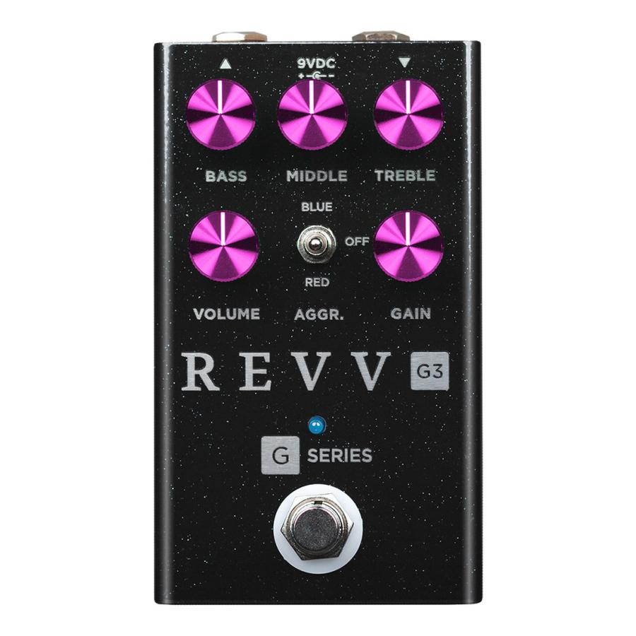 ギター REVV G3 black sparkle REVV G3 Black Sparkle オーバードライブ/ディストーション : 愛曲楽器
