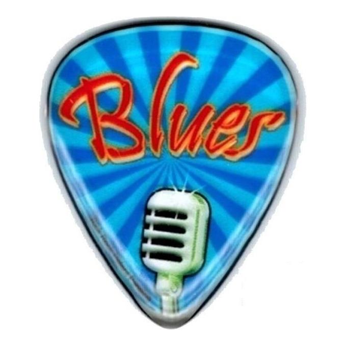 Rick Rock ZBS-005 Blues エポキシ樹脂製 ギター ピック 2.3mm/メール