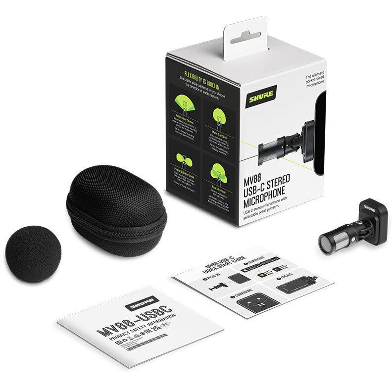 SHURE（シュア） SHURE MV88 USB-C ステレオマイクロホン : 愛曲楽器