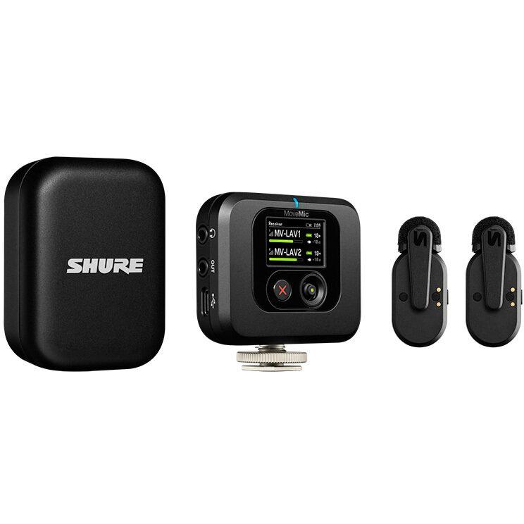 SHURE MV-TWO-KIT-J-Z6 MoveMic Two 受信機キット クリップオン・ワイヤレス マイクロホン×2 +専用受信機 | SHURE | 01