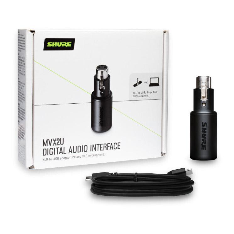 ［匿名配送 美品］SHURE MVX2U小型デジタルオーディオインターフェース MVX2U - Shure | 完実電気株式会社 | KANJITSU DENKI CO.,LTD