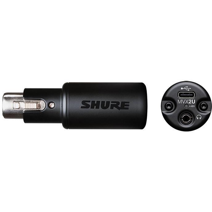SHURE MVX2U ヘッドホン出力付きXLR-USB変換アダプター 楽天市場】デジタルオーディオインターフェース ヘッドホン出力