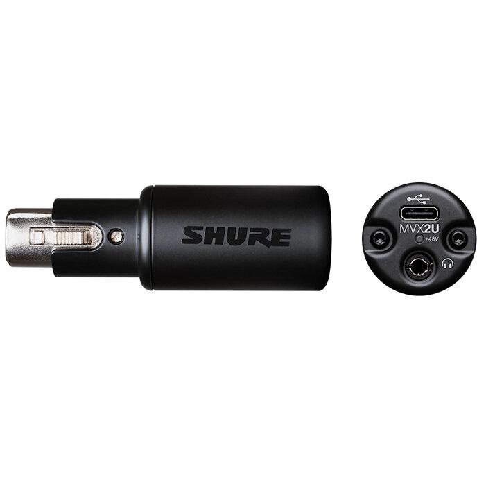 SHURE MVX2U マイク用 ヘッドホン出力付 XLR-USB変換アダプター デジタル オーディオインターフェース｜aikyokugakki｜04