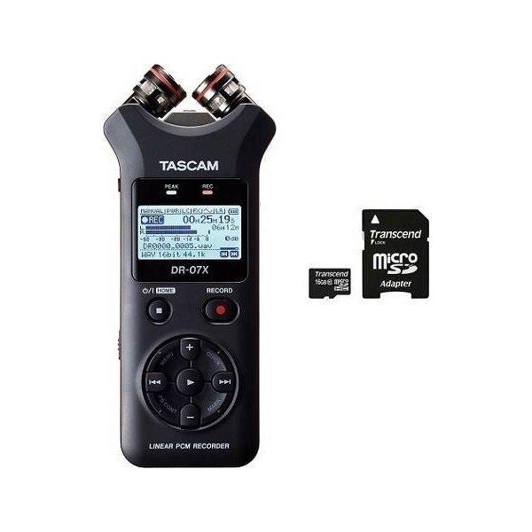 TASCAM DR-07X(microSDHCカード/16GB付) ハンドヘルドレコーダー｜aikyokugakki