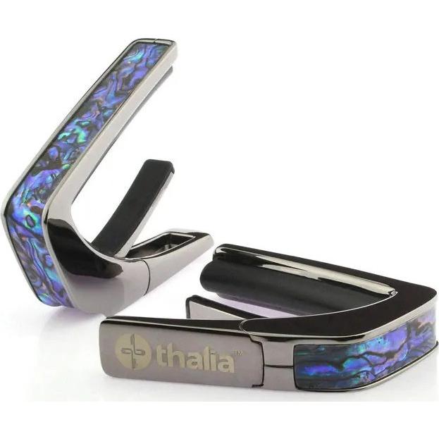 Thalia Capos Blue Abalone/Black Chrome タリア カポ Exotic Shellシリーズ ギター用 カポタストの画像