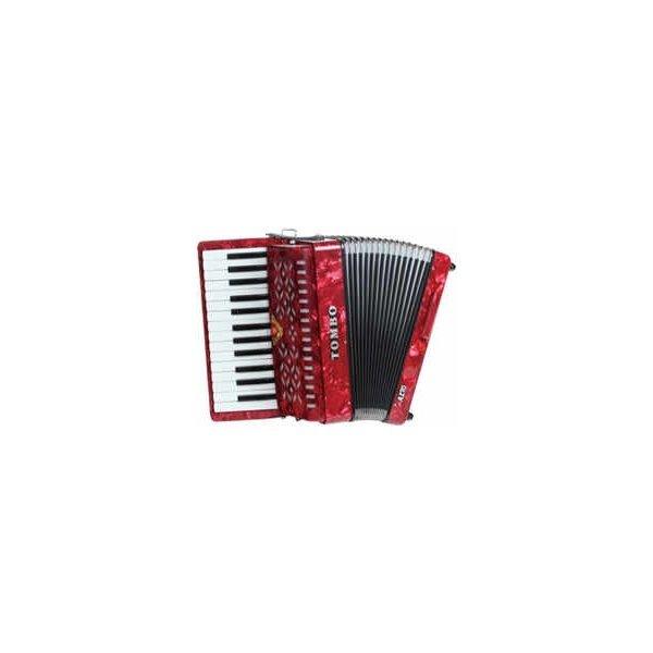 TOMBO TB-27A アルト赤パール Ensemble 合奏用アコーディオン 27鍵