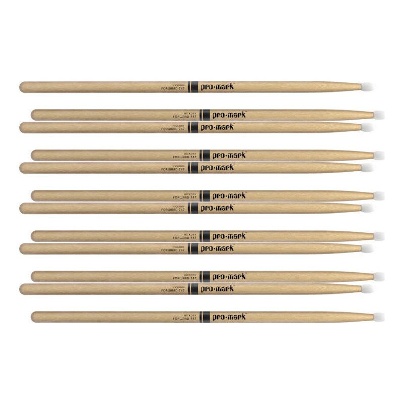 6ペア]ProMark TX747N ヒッコリー ナイロンチップ ドラムスティック