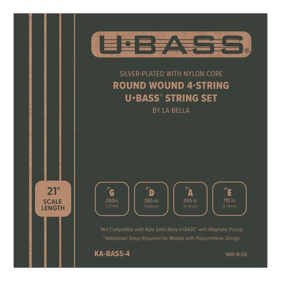 KALA KA-BASS4 U-BASS用 ラウンドワウンド ガット弦 ウクレレベース 弦