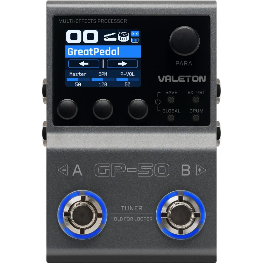 Valeton GP-50 ヴェイルトン コンパクト マルチエフェクター バレトン