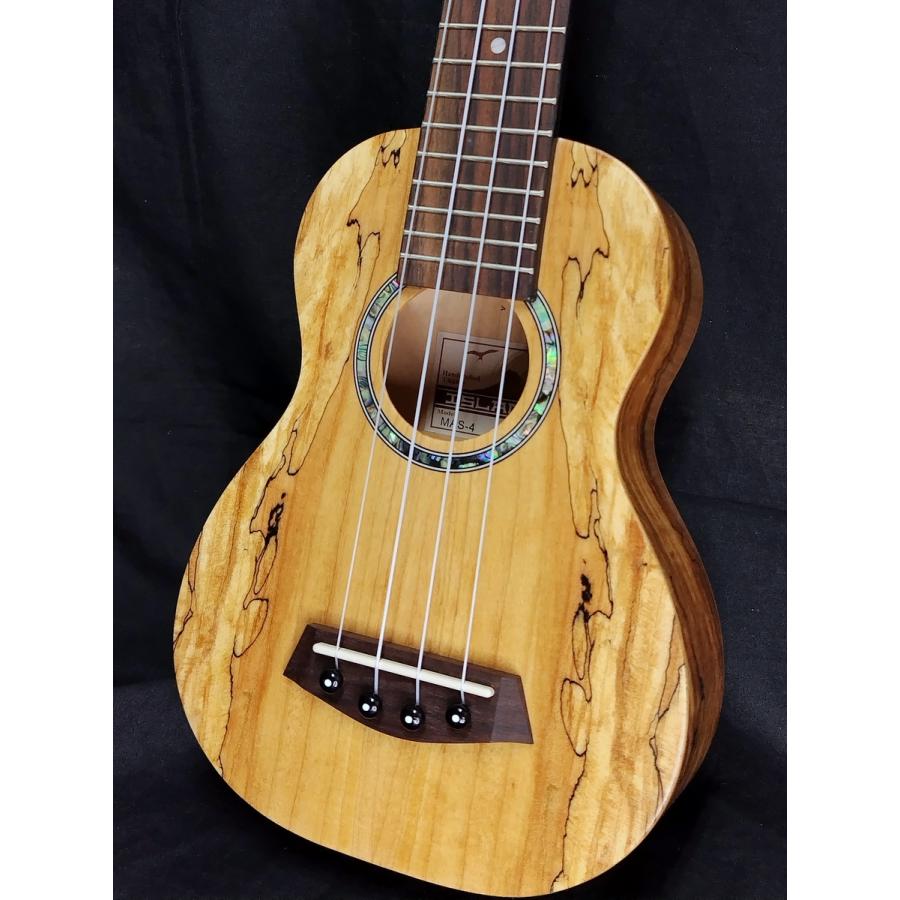 新品　スポルテッドメイプルウクレレ Islander MAS-4 Maple Series スポルテッドメイプル合板 ソプラノ