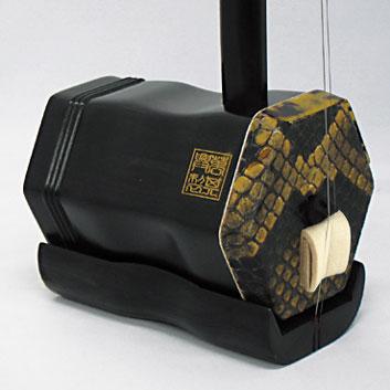 二胡　８点セット（ 弓２本、弦、駒、 千斤糸、整調笛、松脂、ケース付き） 古月琴坊 ER-1000 黒檀 二胡 選定された黒檀材を使用 弓/松脂/ケース