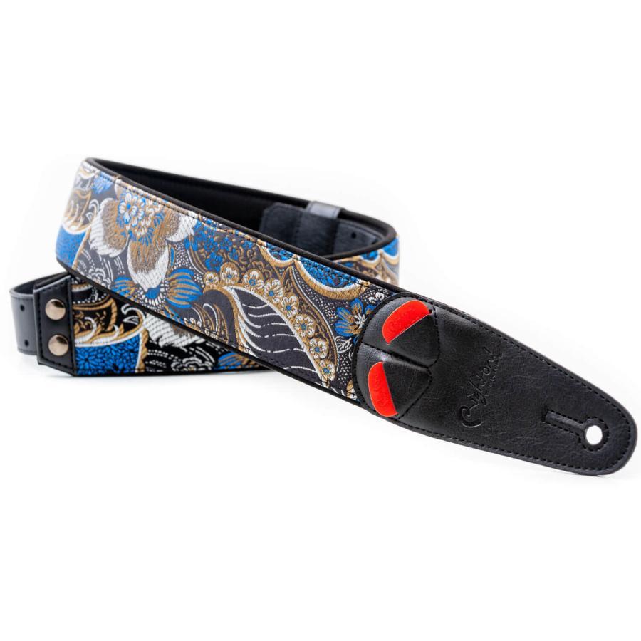RightOn! STRAPS HOKKAIDO Black ギター ベース ストラップ ライトオン