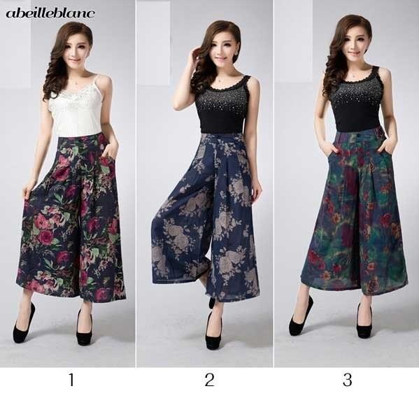 大きいサイズガウチョ　黒2Ｌ　ワイドパンツ　キュロット　ロングボトム　現品限　特価　レディース　ミセス　1911　1912　2001　秋冬　 |  | 03