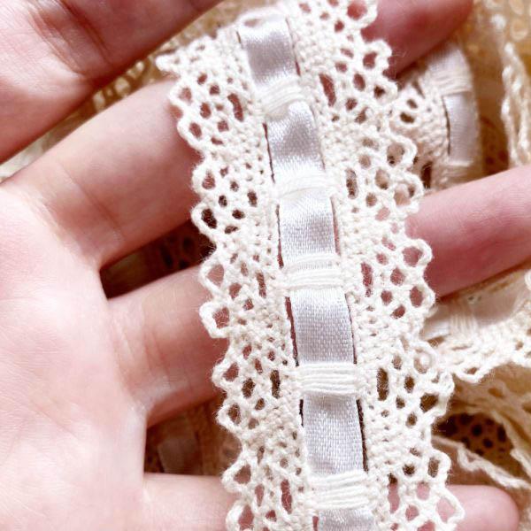 コットンレース 即納あり リボン スイート系 手芸材料 パーティ
