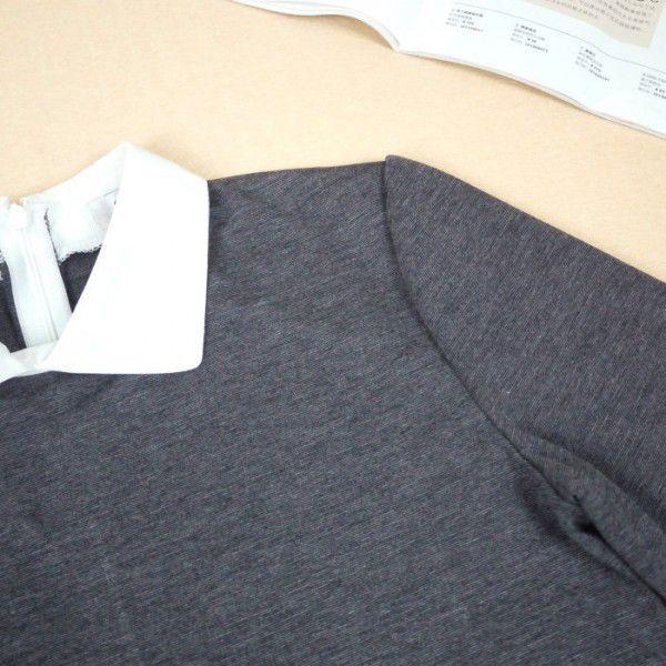 配色切替ブラウス　シャツ　重ね着風　レディース　現品限り　特価　夏秋　五分袖　トップス　着痩せ　シンプル　LL(XL)　202107　202108 |  | 09