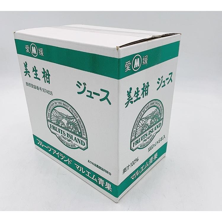 美生柑ジュース 河内晩柑 愛媛県産 果汁100％ 1000ml 6本入り : 愛