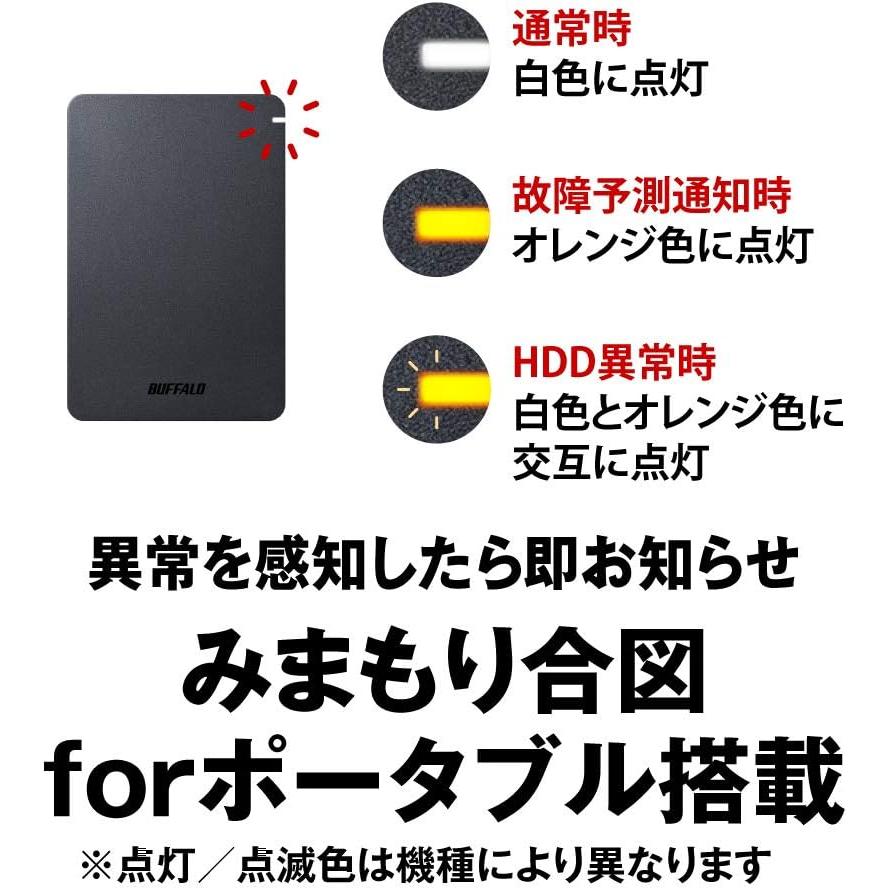 BUFFALO（バッファロー） BUFFALO HD-PGF1.0U3-BKA ポータブルHDD 1TB