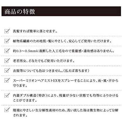 スーパーミリオンヘアー ダークブラウン 30g 3個セット