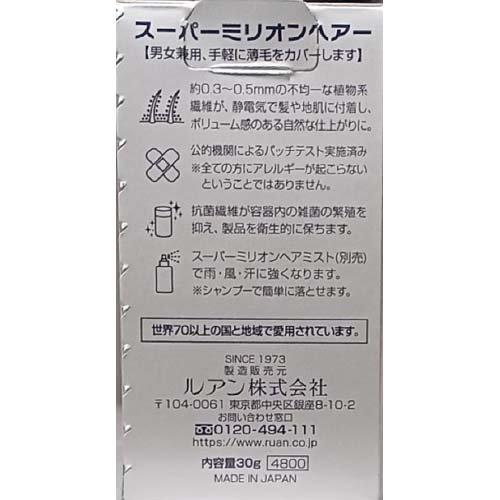 スーパーミリオンヘアー ダークブラウン 30g 3個セット