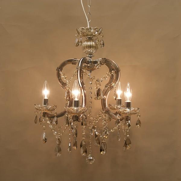 LED電球対応☆クリスタルガラスシャンデリア ギャラクシー 5灯☆ NE-AK  