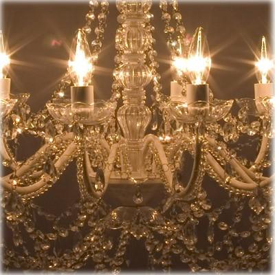 LED電球対応☆ノックダウン☆12灯シャンデリア☆オペラ クリーム 