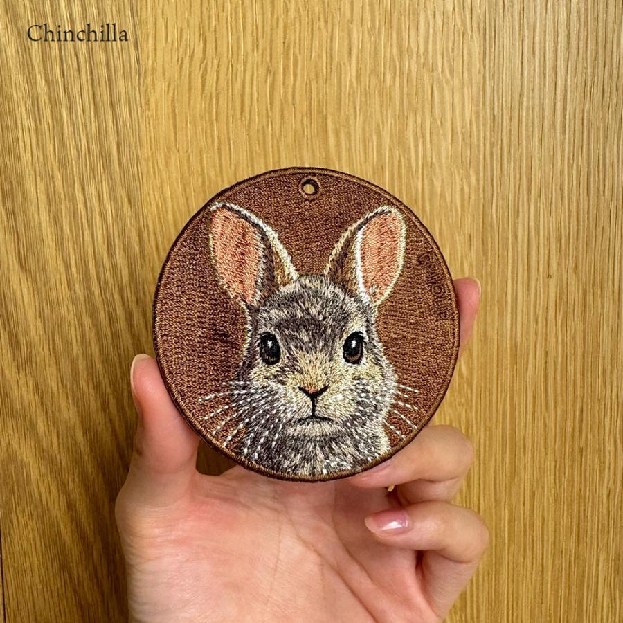 ワンダフルワールド　草原にうさぎシリーズ　うさぎ刺繍　ダッフルコート 80042480784918884f63ed7f228a30