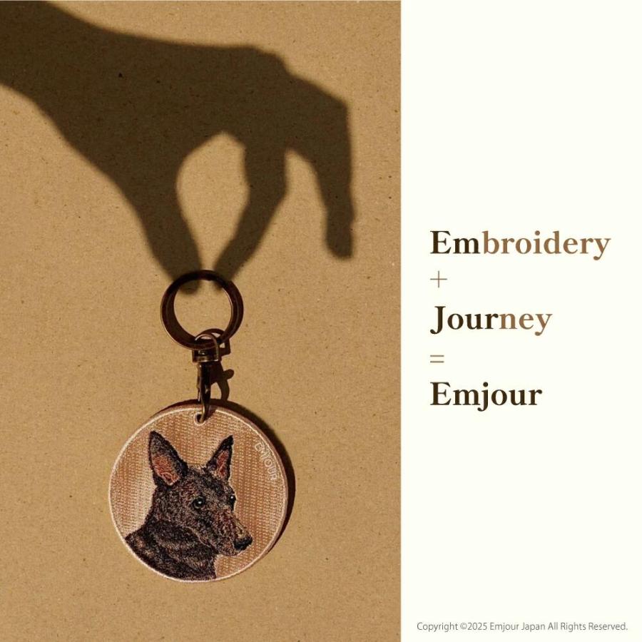 新品　ジェリーキャット　バッグチャーム　キーホルダー　ダックスフンド　犬 キーホルダー 犬 刺繍 イヌ チャーム ダックスフンド ダックス