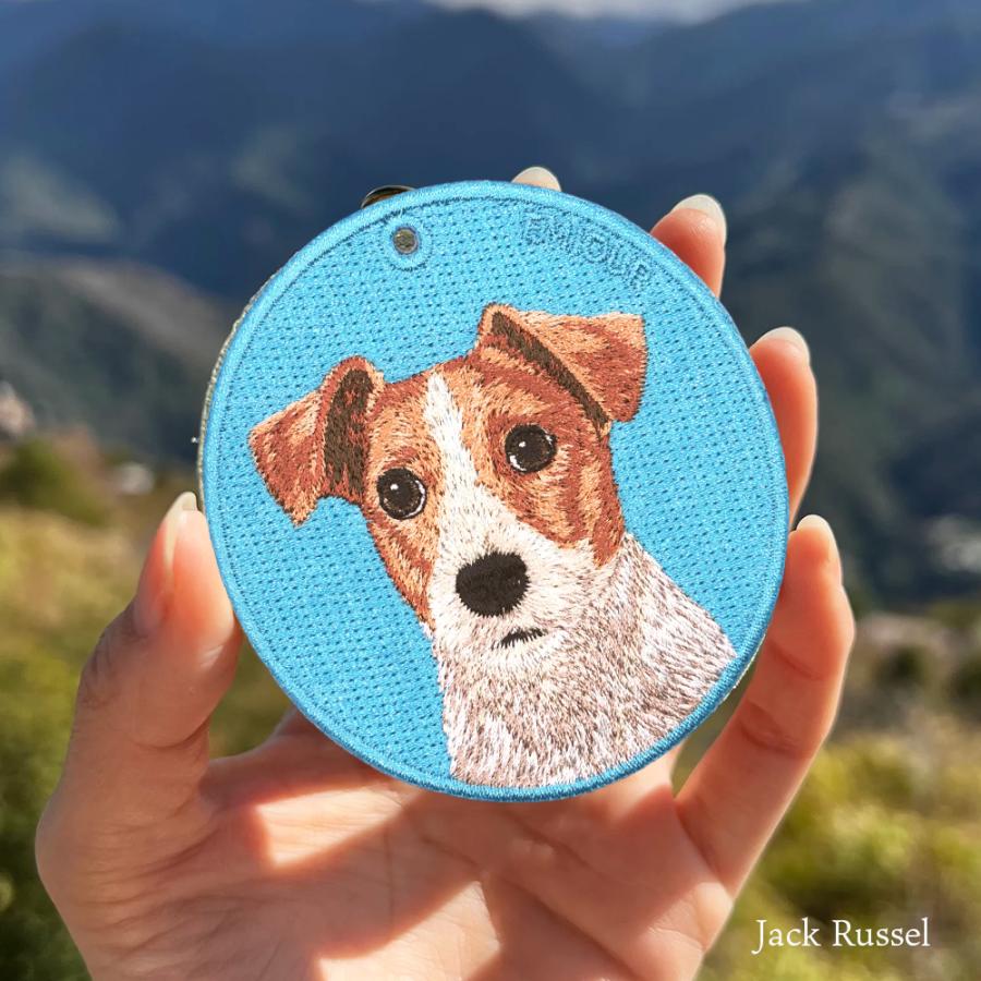 キーホルダー 犬 刺繍 イヌ ジャックラッセル ジャック ヨークシャ