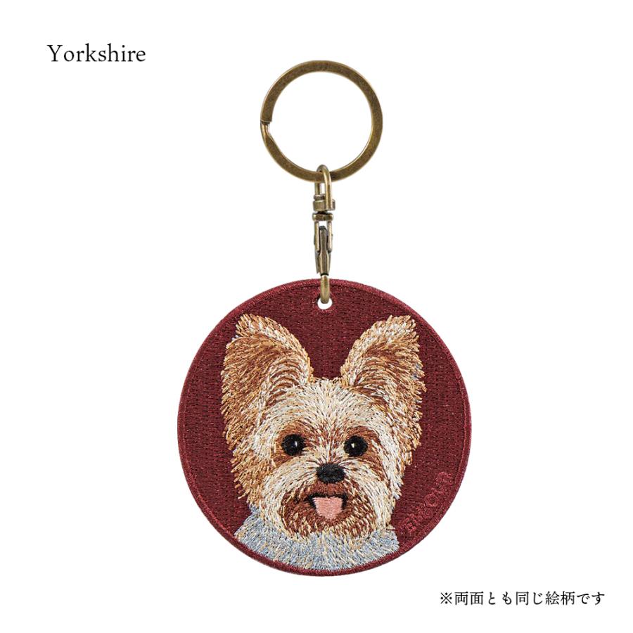 キーホルダー 犬 刺繍 イヌ ジャックラッセル ジャック ヨークシャ