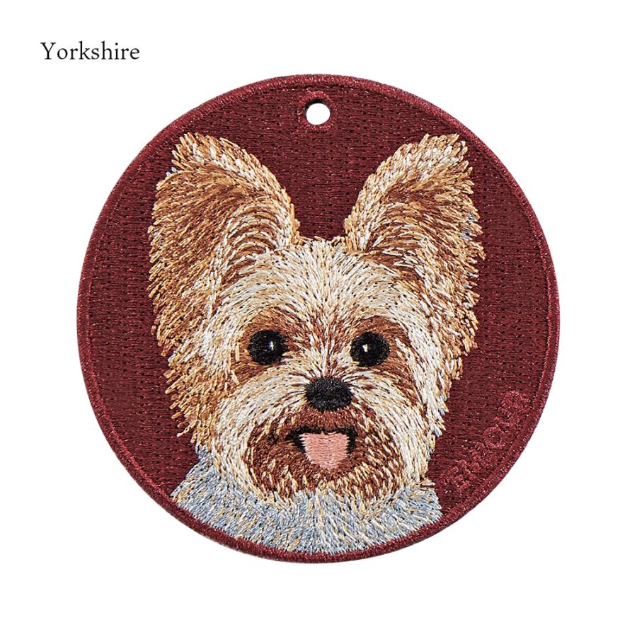 キーホルダー 犬 刺繍 イヌ ジャックラッセル ジャック ヨークシャ