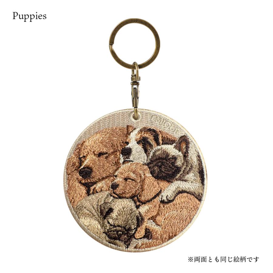 キーホルダー 犬 刺繍 イヌ チャーム 猫 うさぎ ネコ ねこ ウサギ