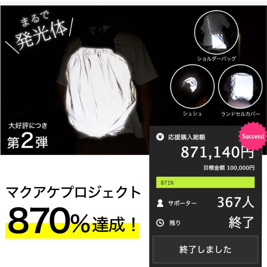 反射 ショルダーバッグ リフレクター 全方位反射 撥水 折りたたみ