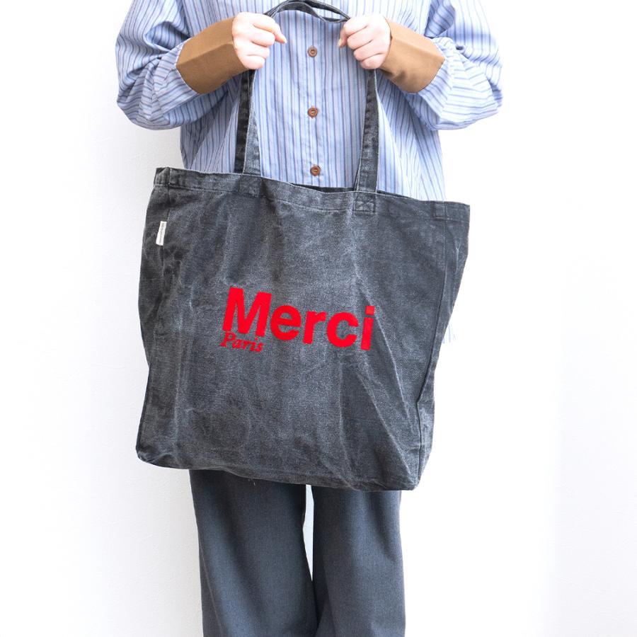 MERCI（メルシー） トートバッグ フランス パリ コットン ブラック