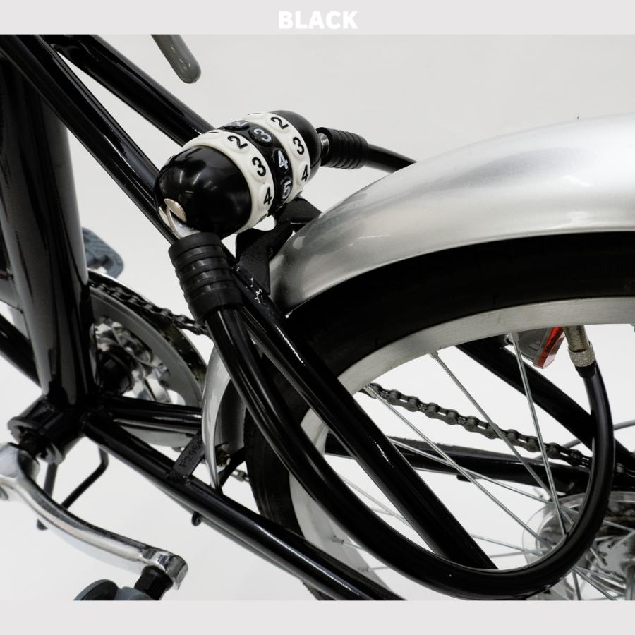 J＆C 自転車 鍵 カギ ワイヤーロック J&C MEGA ダイヤル 3桁 可変式