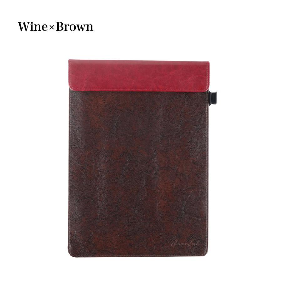 クリップボード A4 おしゃれ バインダー PUレザー レザー調 マグネット