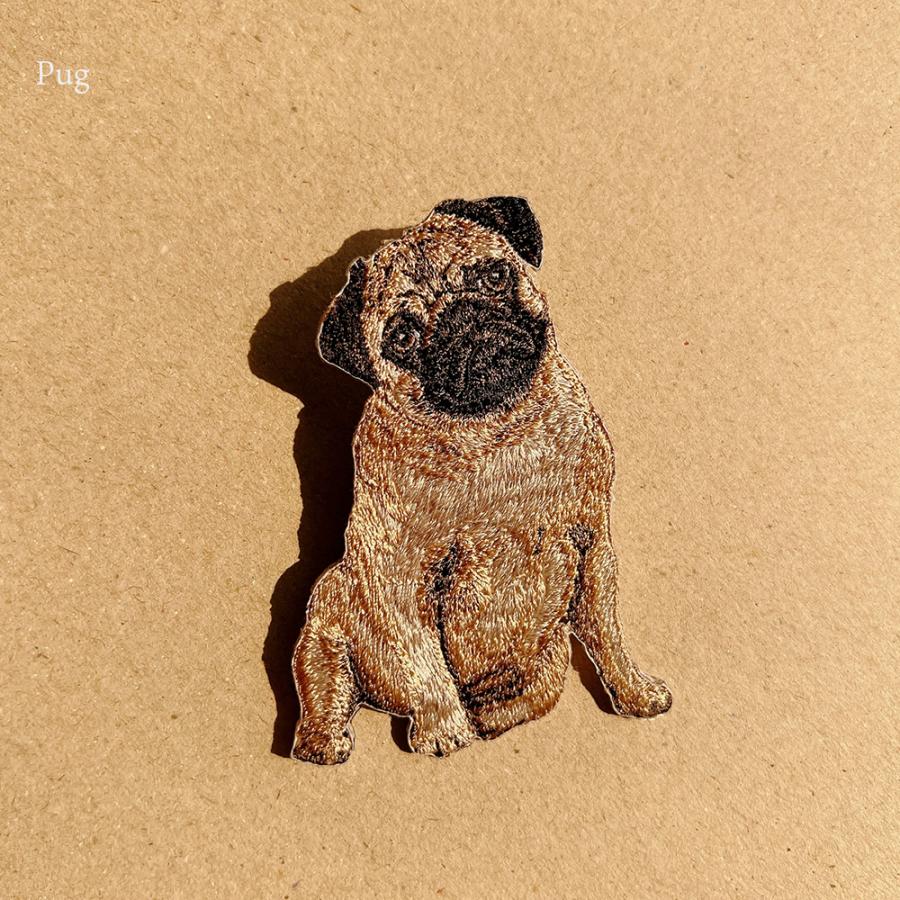 ワッペン 刺繍ワッペン アイロンワッペン 犬 刺繍 イヌ フレブル
