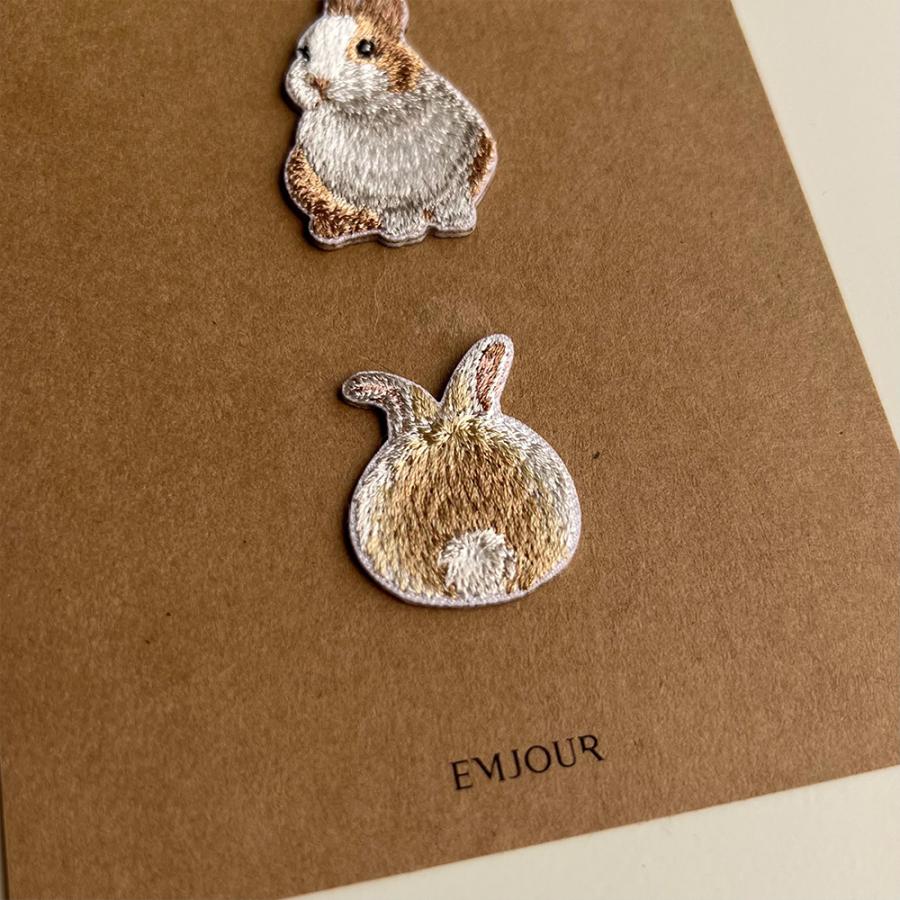 ワッペン 刺繍ワッペン アイロンワッペン 犬 刺繍 イヌ 足跡 うさぎ ウサギ  動物 ペット グッズ EMJOUR エンジュール 台湾 ハンドメイド 手芸 アップリケ |  | 16