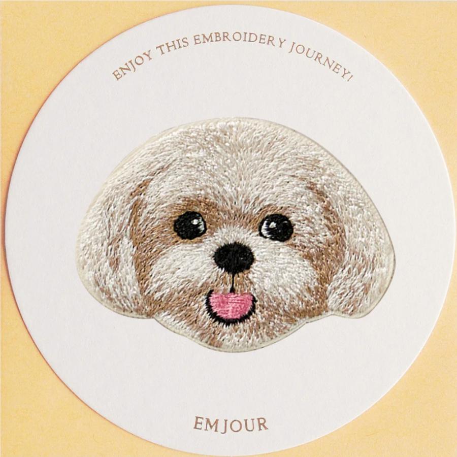 ワッペン 刺繍ワッペン アイロンワッペン 犬 刺繍 イヌ ヨークシャ