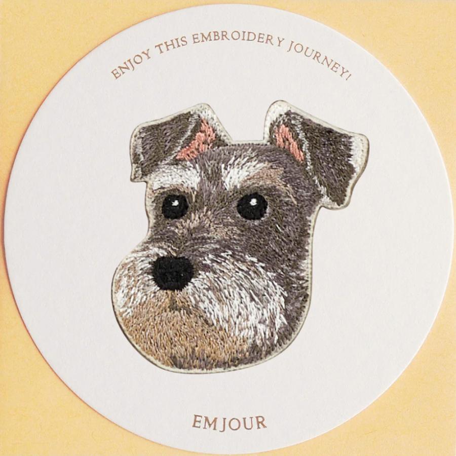 ワッペン 刺繍ワッペン アイロンワッペン 犬 刺繍 イヌ ヨークシャ