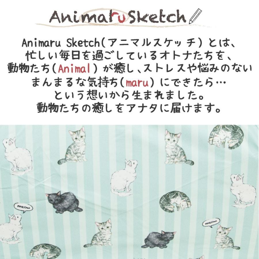 Animals（LOEWE） 晴雨兼用 折りたたみ傘 アニマルスケッチ ネコ UV