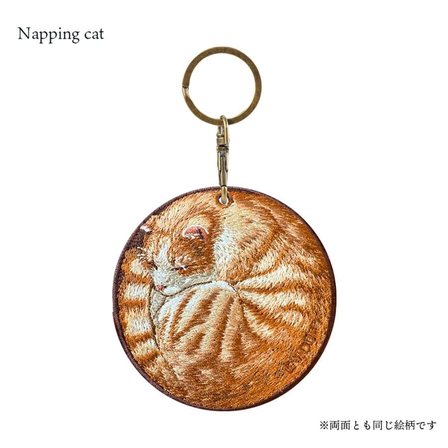 キーホルダー 刺繍 イヌ チャーム 犬 猫 柴犬 黒柴 お散歩 トラ