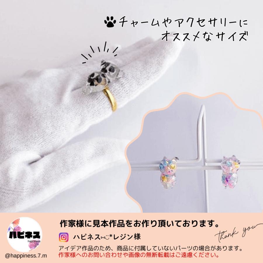 ねこ シリコンモールド 猫 3種類 レジン型 3Dモールド チャーム