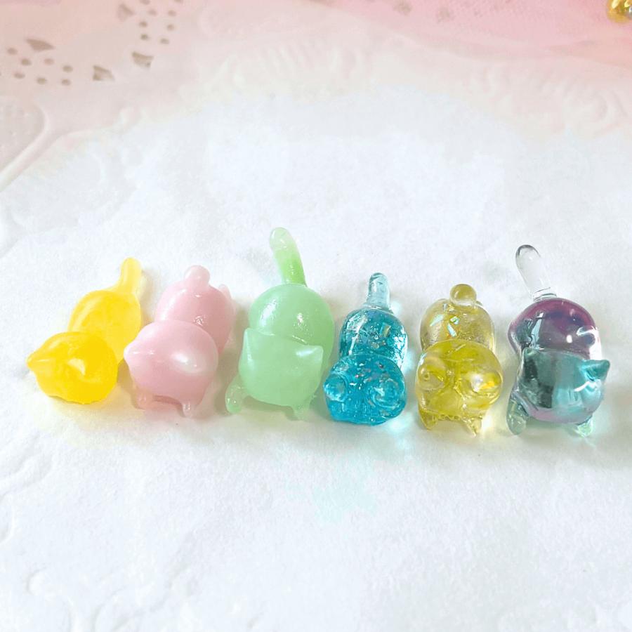 ねこ シリコンモールド 猫 3種類 レジン型 3Dモールド チャーム