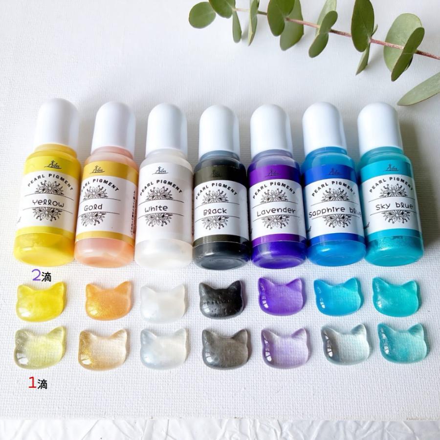 レジン 着色剤 14色セット パールカラー 各10ml レジン用着色料 レジン