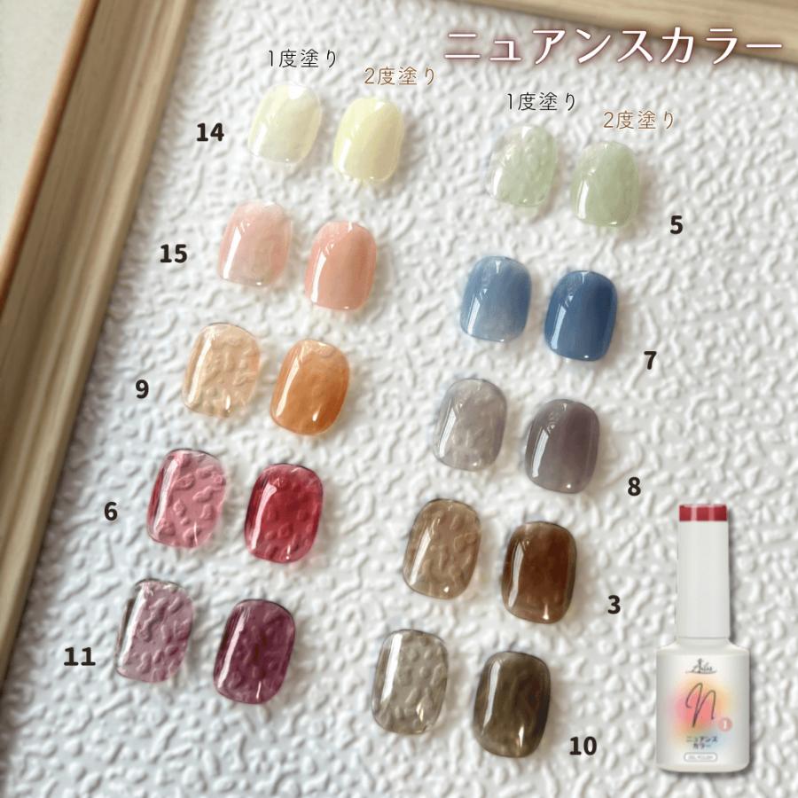 ジェルネイルキット】【送料無料】 セット UV/LEDライト付き カラー