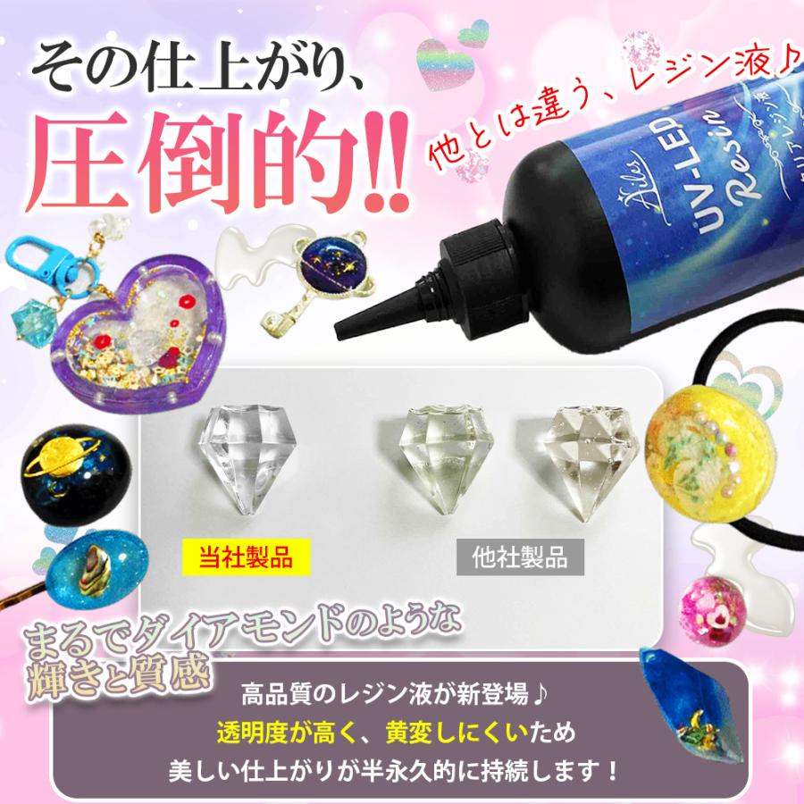 Ailes(エール) UVレジン レジン液 大容量 210g レジンクラフト 高透明 低刺激 ほぼ無臭 手芸｜ailes-jp｜06