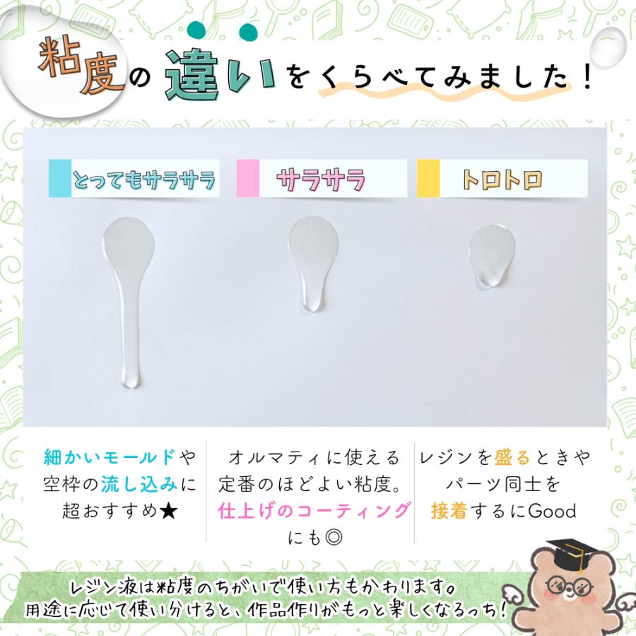 レジン液 uvレジン UVレジン液 3種類 使い比べ おまけ付き とっても