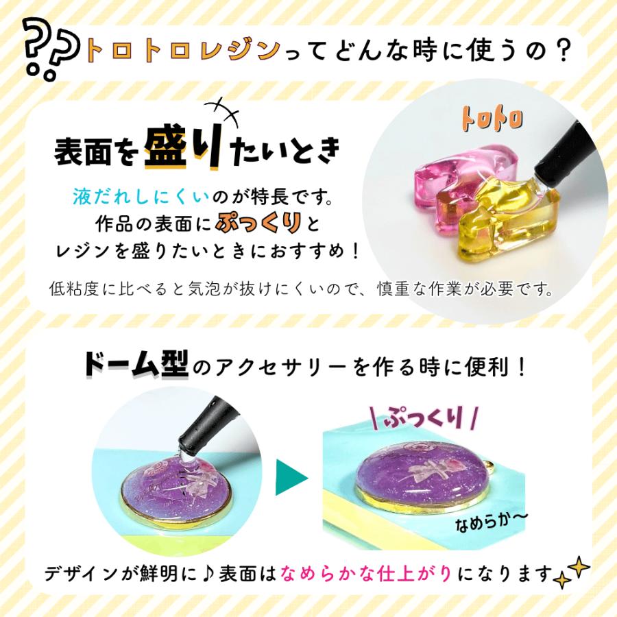 レジン液 uvレジン UVレジン液 トロトロ 仕上げ 盛る ぷっくり 封入 高