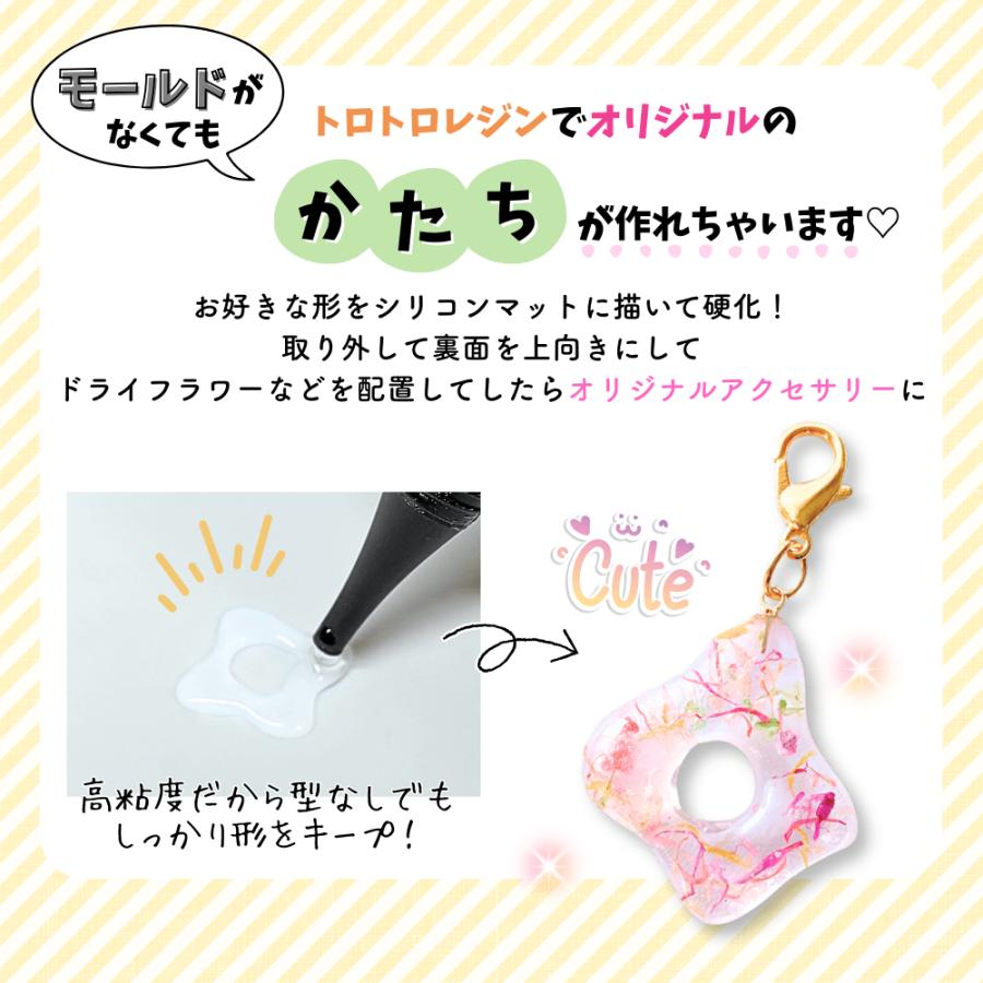 レジン液 uvレジン UVレジン液 トロトロ 仕上げ 盛る ぷっくり 封入 高